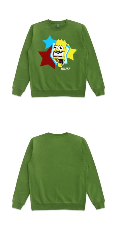 画像9: Unisex Spoofing Simpson round neck sweater　男女兼用なりすましシンプソンスウェットプルオーバー トレーナー (9)