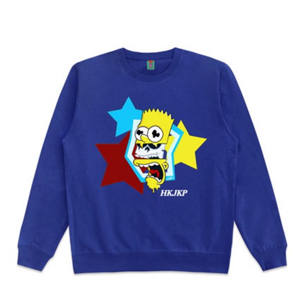 画像1: Unisex Spoofing Simpson round neck sweater　男女兼用なりすましシンプソンスウェットプルオーバー トレーナー (1)