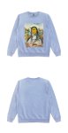 画像12: Unisex Mona Lisa &Smile oil paintinground neck sweater　男女兼用パロディーモナリザ &スマイルスウェットプルオーバー トレーナー (12)