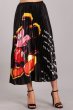 画像2: New Women's Mickey Black comic cartoon printed pleated skirt ミッキー グラフィックペイント ロング丈 膝丈プリーツスカート (2)