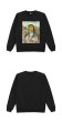 画像8: Unisex Mona Lisa &Smile oil paintinground neck sweater　男女兼用パロディーモナリザ &スマイルスウェットプルオーバー トレーナー (8)