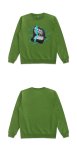 画像9: Unisex Mona Lisa loose irregular hedging round neck sweater　男女兼用パロディーモナリザ スウェットプルオーバー トレーナー (9)