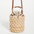 画像4: handmade pearl straw tote shoulder 2way bag    パール付き2WAY籠かごトートショルダーバッグ　 (4)