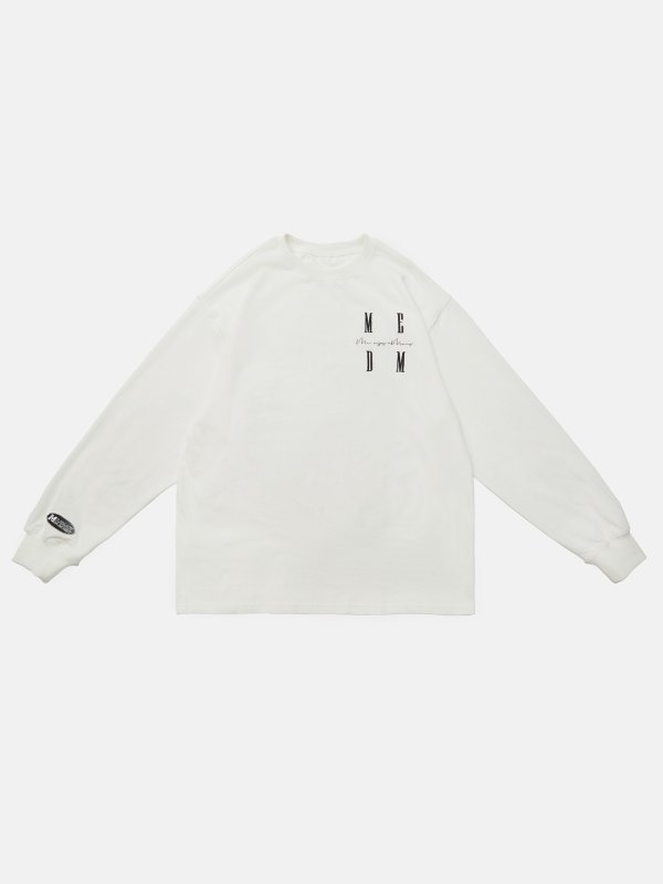 画像5: M.E.D.M MEDM logo basic cotton long sleeve t-shirts ユニセックス 男女兼用 ベーシック ロゴ ロングスリーブ Tシャツ (5)