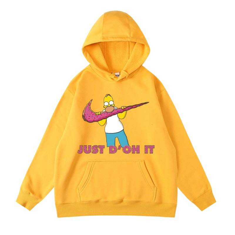 画像4: Unisex  Homer Simpson sweater Hoody　男女兼用Homer Simpsonホーマーシンプソンスウェットフーディ パーカープルオーバー  (4)