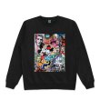 画像3: Unisex  oil painting Mickey stitching poster round neck sweater　男女兼用オイルペイントミッキーステッチポスタースウェットプルオーバー トレーナー (3)