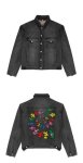 画像5: hand-painted colorful poster denim jacket G Jean Jacket blouson ユニセックス 男女兼用ヴィンテージ手描きカラフルポスターペイント デニムGジャケット ブルゾン (5)