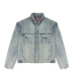 画像4: hand-painted colorful poster denim jacket G Jean Jacket blouson ユニセックス 男女兼用ヴィンテージ手描きカラフルポスターペイント デニムGジャケット ブルゾン (4)