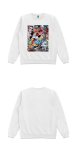 画像6: Unisex  oil painting Mickey stitching poster round neck sweater　男女兼用オイルペイントミッキーステッチポスタースウェットプルオーバー トレーナー (6)