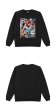 画像8: Unisex  oil painting Mickey stitching poster round neck sweater　男女兼用オイルペイントミッキーステッチポスタースウェットプルオーバー トレーナー (8)