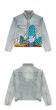 画像6: Cartoon graffiti tide city hand-painted denim jacket G Jean Jacket blouson  ユニセックス 男女兼用コミックグラフィティペイント デニムGジャケット ブルゾン (6)