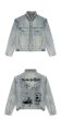 画像5: Spongebob&Skull graphic paint denim jacket G Jean Jacket blouson ユニセックス 男女兼用 スポンジボブ＆スカルグラフィックペイント デニムGジャケット ブルゾン (5)