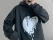 画像4: Unisex  hip hop sweater Hoody　男女兼用ハートスウェットフーディ パーカープルオーバー  (4)