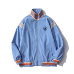画像1: men and women street embroidery stitching loose jacket blouson  ユニセックス 男女兼用 ストリート刺繍 スタジアムジャンパー スタジャン MA-1 ボンバー ジャケット ブルゾン (1)