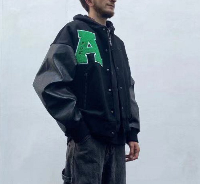 画像6: AWE GOD baseball uniform jacket blouson  ユニセックス 男女兼用 AWE GODスタジアムジャンパー スタジャン MA-1 ボンバー ジャケット ブルゾン (6)