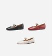 画像10:  leather simple Mary Jane flat Pearl bowpumps shoes  本革レザーパールリボンフラットパンプス　 (10)