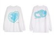 画像4: Unisex  love printing oversize long-sleeved T-shirt　男女兼用ラブプリント ハート長袖T シャツプル オーバー  (4)