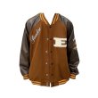 画像2: men and women paradise loose baseball uniform  blouson  ユニセックス 男女兼用paradiseバックロゴエンブレム付き スタジアムジャンパー  スタジャン MA-1 ボンバー ジャケット ブルゾン (2)