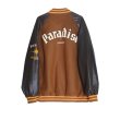 画像3: men and women paradise loose baseball uniform  blouson  ユニセックス 男女兼用paradiseバックロゴエンブレム付き スタジアムジャンパー  スタジャン MA-1 ボンバー ジャケット ブルゾン (3)