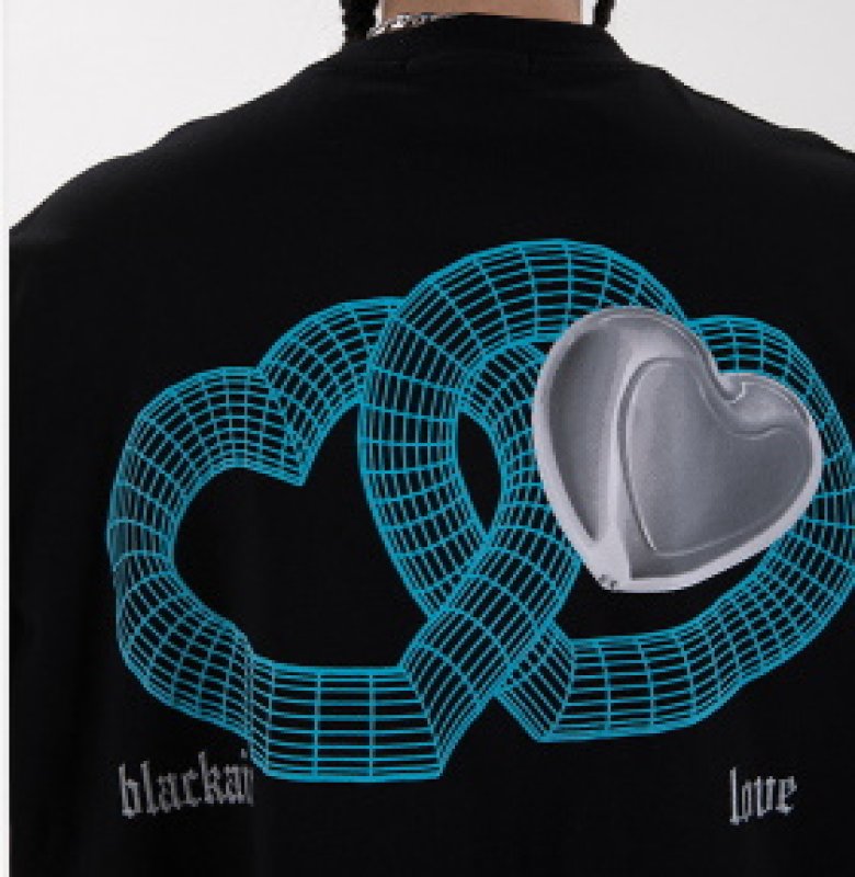 画像8: Unisex  love printing oversize long-sleeved T-shirt　男女兼用ラブプリント ハート長袖T シャツプル オーバー  (8)