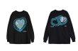 画像3: Unisex  love printing oversize long-sleeved T-shirt　男女兼用ラブプリント ハート長袖T シャツプル オーバー  (3)