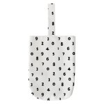 画像2: Woman’s  environmental protection canvas portable handbag tote bag 　キャンバスナンバー数字ロゴ バケットトート ハンドバック エコバック　 (2)