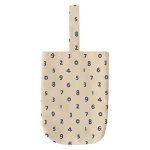 画像7: Woman’s  environmental protection canvas portable handbag tote bag 　キャンバスナンバー数字ロゴ バケットトート ハンドバック エコバック　 (7)