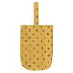 画像9: Woman’s  environmental protection canvas portable handbag tote bag 　キャンバスナンバー数字ロゴ バケットトート ハンドバック エコバック　 (9)