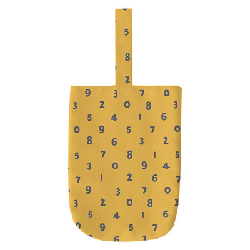 画像9: Woman’s  environmental protection canvas portable handbag tote bag 　キャンバスナンバー数字ロゴ バケットトート ハンドバック エコバック　 (9)