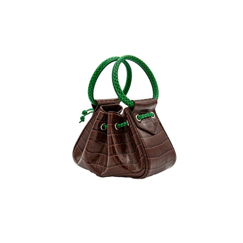 画像13: Woman’s messenger  bucket bag  tote shoulder bag 　レザースモールバケット トート ショルダー バック　 (13)