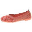 画像14: women's  square head shallow knit ethnic style flat shoes ballet loafers shoes ニットエスニック風フラットシューズバレエシューズパンプス 　ローファー (14)