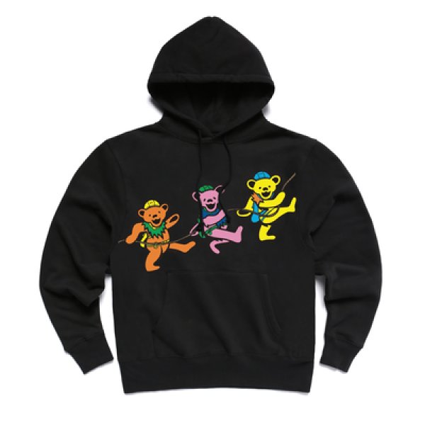 画像1: 21 Grateful Dead Bear Print Sweat Hoodie ユニセックス 男女兼用 グレイトフル・デッド ダンシング・ベア クマ 熊 スウェット パーカー (1)