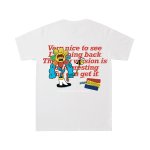 画像2: Unisex Angry sunflower print short sleeve T-shirt　男女兼用アングリーひまわりプリント半袖Tシャツ  (2)
