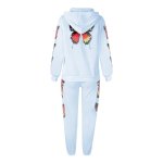画像13: 21 APORIA PANT Butterfly printed long sleeve hooded Sweat Setup バタフライ 蝶 プリント スウェット セットアップ パーカー ＆ パンツ (13)