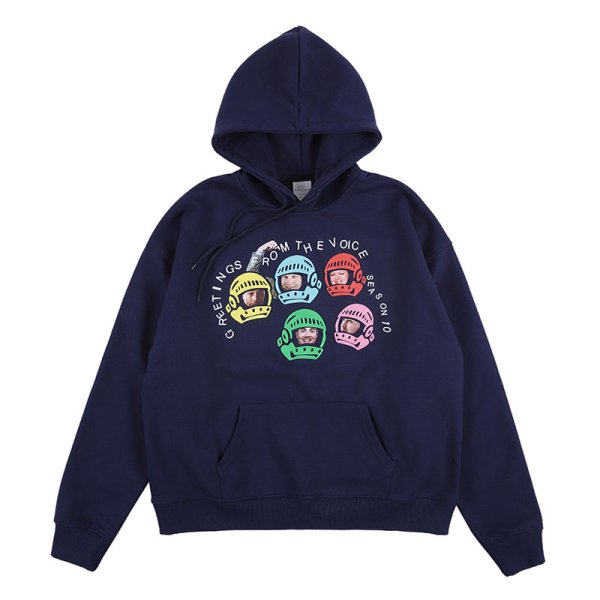 画像1: head hood  Print Sweat Hoodie ユニセックス 男女兼用 ヘッドフードプリント スウェット パーカー (1)