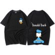 画像1: 21 Donald Duck  Daisy Duck hort-sleeved T-shirt ドナルドダック デイジーダック 半袖Ｔシャツ ユニセックス 男女兼用 (1)