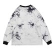 画像5: Unisex  tie-dye bear print crew neck Long sleeve t-shirt sweater　男女兼用 クマ ベア プリントタイダイ絞り染めロングスリーブTシャツ (5)