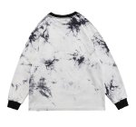 画像5: Unisex  tie-dye bear print crew neck Long sleeve t-shirt sweater　男女兼用 クマ ベア プリントタイダイ絞り染めロングスリーブTシャツ (5)