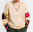 画像4: Unisex Flower & Smile & Tie Dye Sleeve Long sleeve t-shirt sweater　男女兼用 フラワー＆スマイル＆タイダイスリーブロングスリーブTシャツ (4)