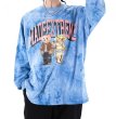 画像7: Unisex  tie-dye bear print crew neck Long sleeve t-shirt sweater　男女兼用 クマ ベア プリントタイダイ絞り染めロングスリーブTシャツ (7)