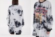 画像8: Unisex  tie-dye bear print crew neck Long sleeve t-shirt sweater　男女兼用 クマ ベア プリントタイダイ絞り染めロングスリーブTシャツ (8)