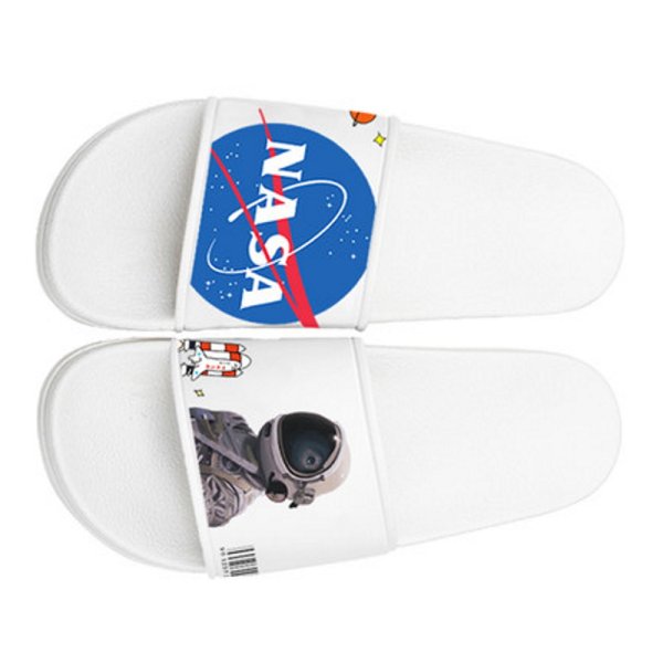 画像1: unisex  NASA slippers flip flops soft bottom sandals slippers 　男女兼用NASA ナサ プラットフォーム フリップフロップ サンダルシャワーサンダル ビーチサンダル ユニセックス (1)