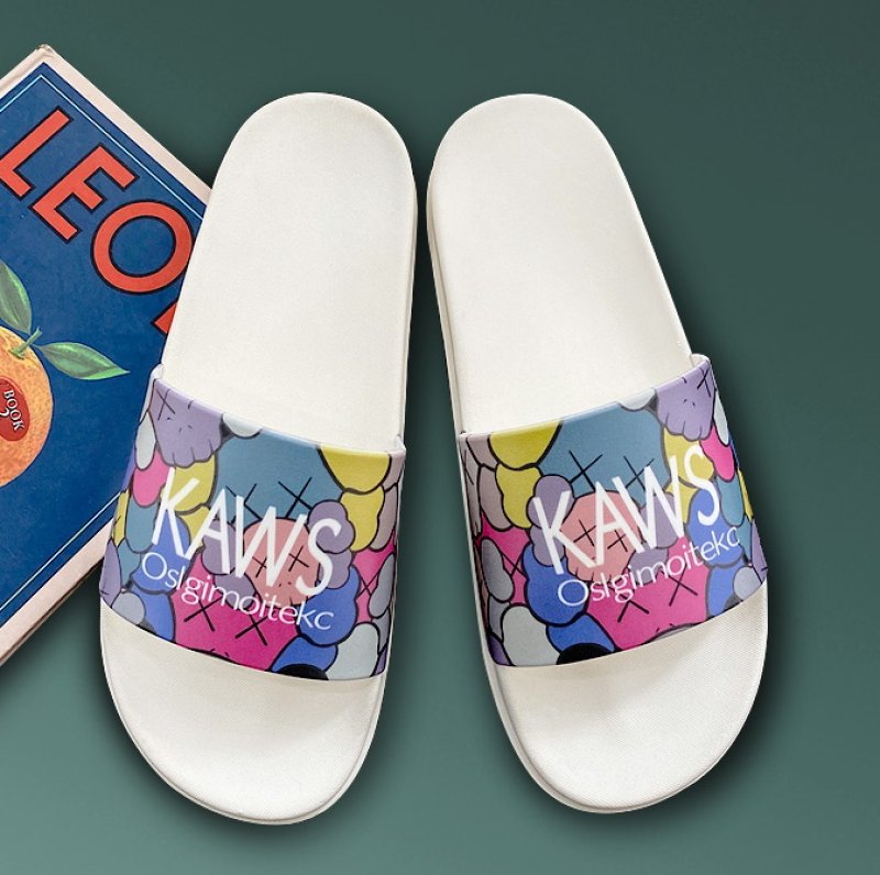 画像5: unisex KAWS  slippers flip flops soft bottom sandals slippers 　男女兼用カウズkaws プラットフォーム フリップフロップ サンダルシャワーサンダル ビーチサンダル ユニセックス (5)