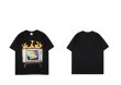 画像7: Unisex hip-hop Smile & Classic TV Print  loose cotton short-sleeved T-shirt  sweater　男女兼用 スマイル＆クラッシックテレビTV プリントショートスリーブ半袖Tシャツ (7)