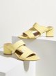 画像3: Women  open-toed simple mid-heel sandals    シンプルスタイルレザーサンダル スリッパ (3)