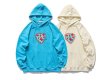 画像5: graffiti print hoodie Sweat 　男女兼用迷彩ハートスウェットフーディ パーカートレーナー  (5)