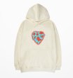 画像1: graffiti print hoodie Sweat 　男女兼用迷彩ハートスウェットフーディ パーカートレーナー  (1)