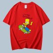 画像3: Unisex skateboard Simpson Print  cotton short-sleeved T-shirt  sweater　男女兼用 スケボー シンプソン プリントショートスリーブ半袖Tシャツ (3)