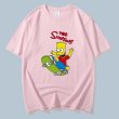 画像6: Unisex skateboard Simpson Print  cotton short-sleeved T-shirt  sweater　男女兼用 スケボー シンプソン プリントショートスリーブ半袖Tシャツ (6)