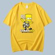 画像9: Unisex Camouflage Simpson CARRY NOPrint  cotton short-sleeved T-shirt  sweater　男女兼用 迷彩 シンプソン プリントショートスリーブ半袖Tシャツ (9)